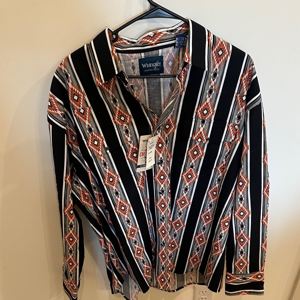 Wrangler pearl snap